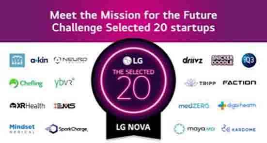 ‏LG NOVA با اعلام اسامی ۲۰ استارت‌آپ منتخب،چشم‌انداز آینده خود را اعلام کرد