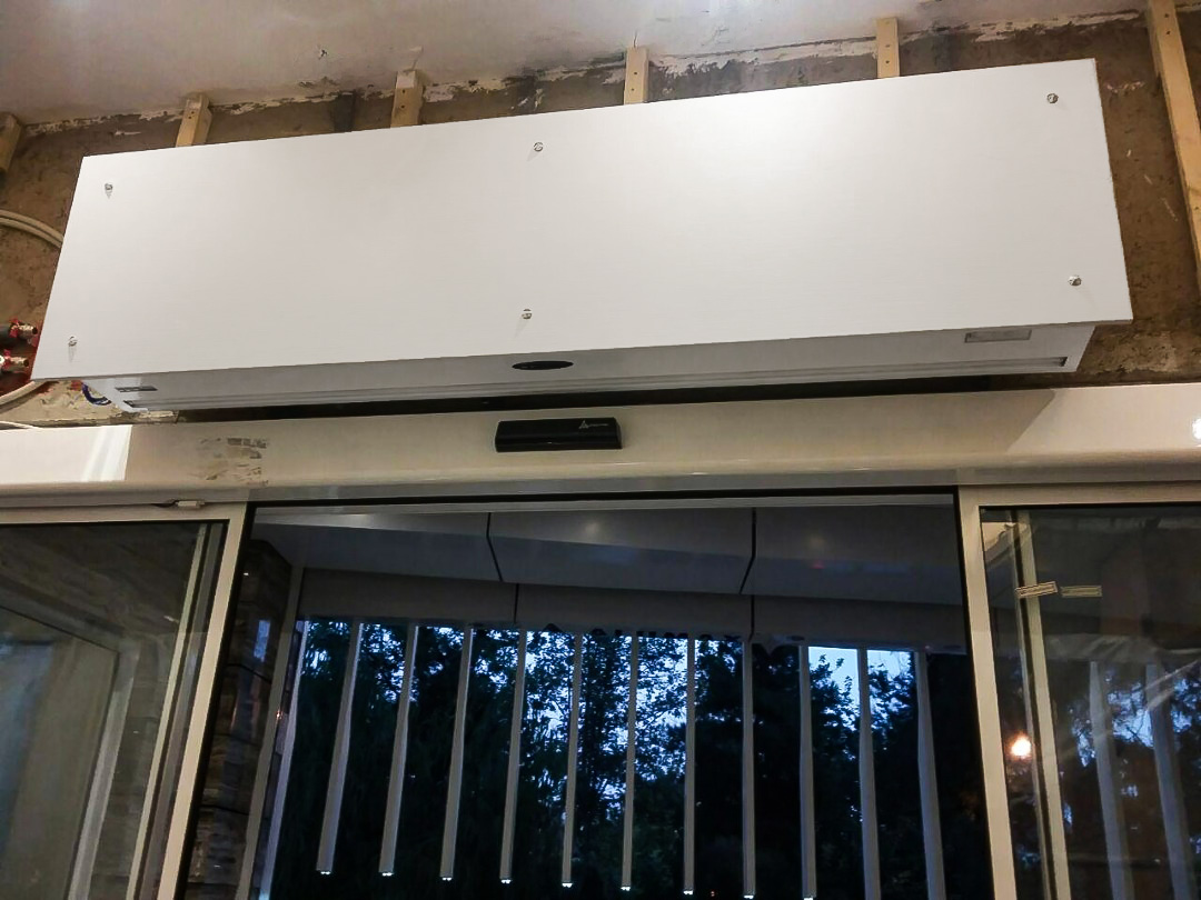 پرده هوا مخفی دکوراتیو