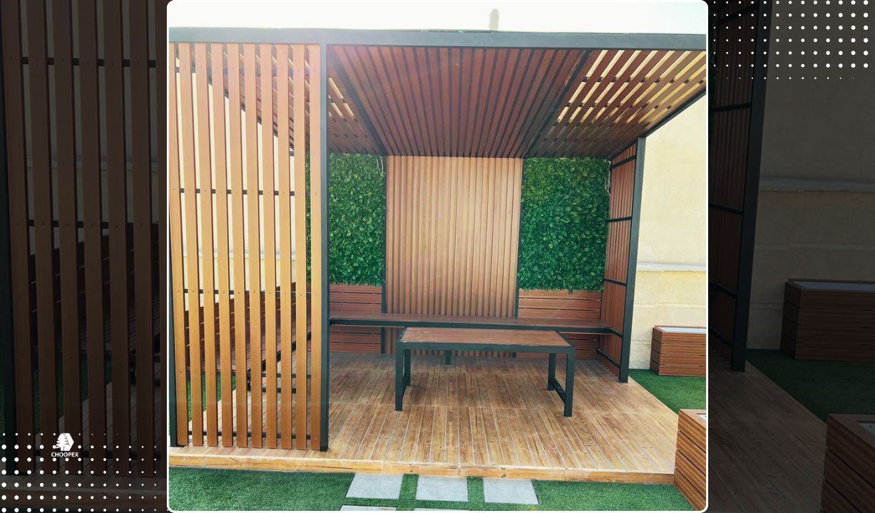 آلاچیق چوبی (چوب پلاست)