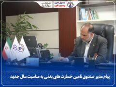 پیام مدیر صندوق تأمین خسارت‌های بدنی به مناسبت سال جدید