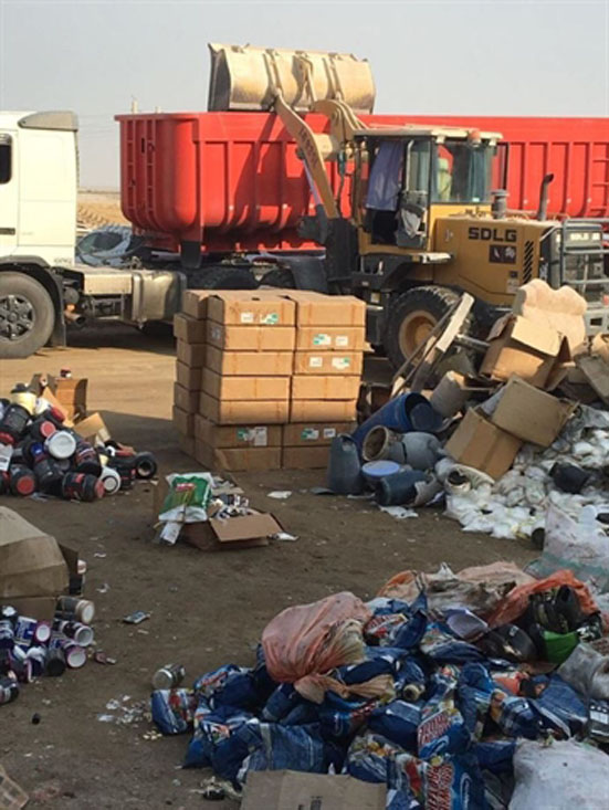 بیش از ۴۱۵ میلیارد ریال کالای غیر قابل مصرف در استان بوشهر امحاء شد