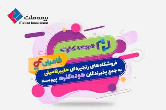 فروشگاه‌های زنجیره‌ای هایپرفامیلی به جمع پذیرندگان هوده‌کارت پیوست / گامی دیگر در خدمت‌رسانی به دارندگان کارت اعتباری بیمه ملت (هوده کارت)