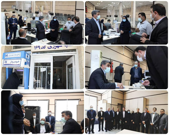 بازدید سرزده مدیرعامل بانک صادرات ایران از شعب کشیک در تعطیلات