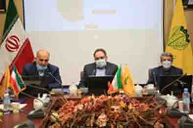 مدیرعامل و نایب رییس هیات مدیره در مراسم معارفه مدیر جدید حراست شرکت دخانیات ایران