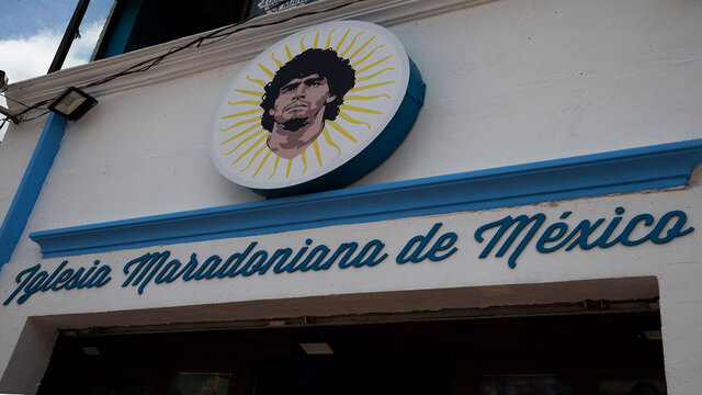 افتتاح نخستین کلیسای مارادونا در روساریو