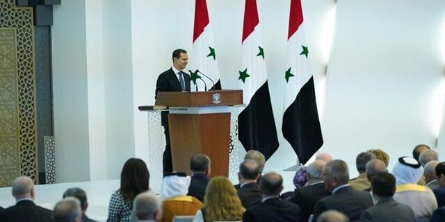 بشار اسد در مراسم تحلیف: مشارکت گسترده در انتخابات گواه آگاهی ملت بزرگ سوریه است
