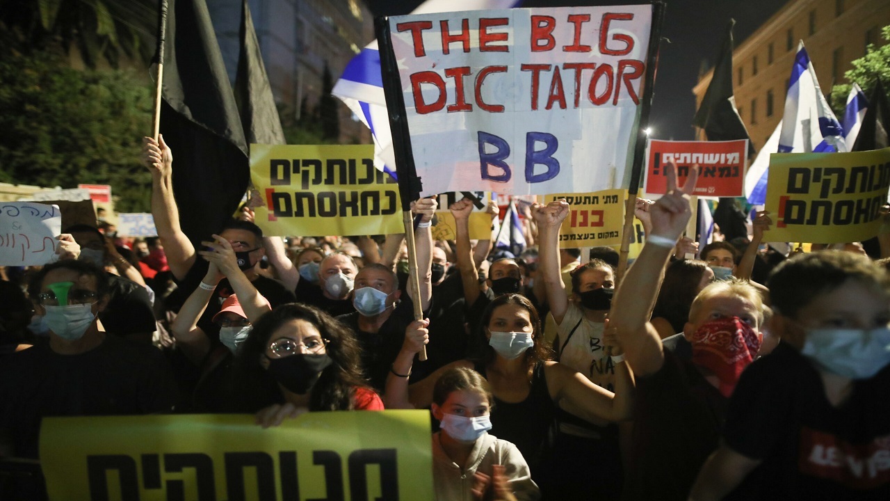 تداوم تظاهرات علیه نتانیاهو برای بیست‌وهفتمین هفته متوالی