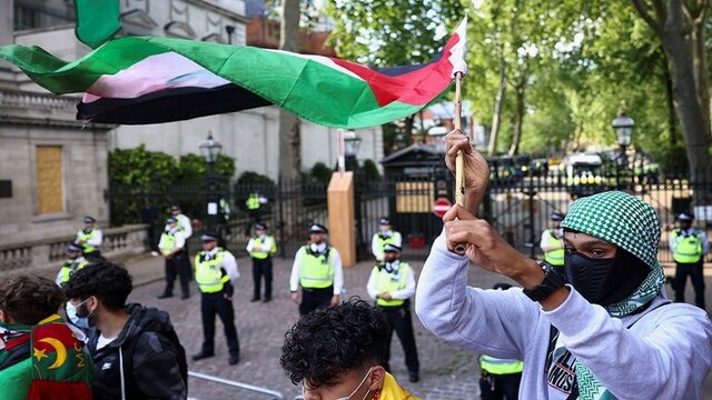 تظاهرات در لندن برای توقف فروش سلاح به اسرائیل