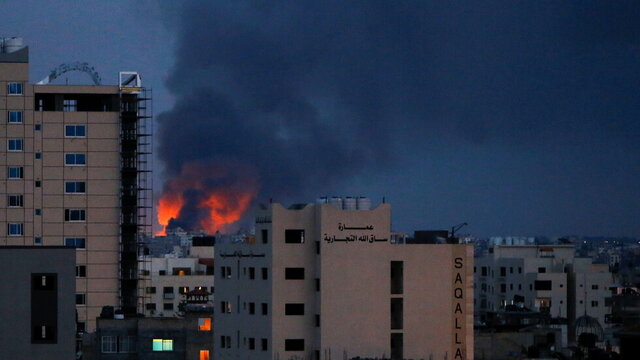 جنگنده‌های رژیم صهیونیستی شهر غزه را بمباران کردند