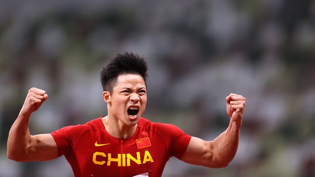 دونده چینی اولین آسیایی حاضر در ۱۰۰ متر فینال در ۸۹ سال اخیر
