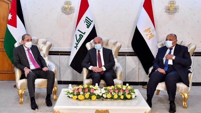 دیدار وزرای خارجه عراق، مصر و اردن در بغداد
