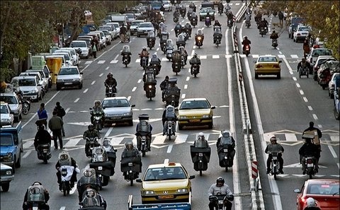 سهم ۴۵ درصدی موتورسیکلت‌ها از تصادفات شهر تهران