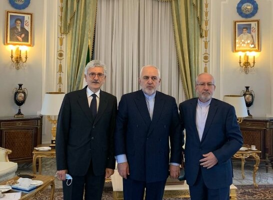 ظریف با نخست وزیر اسبق و رئیس اتاق بازرگانی ایتالیا و ایران دیدار کرد