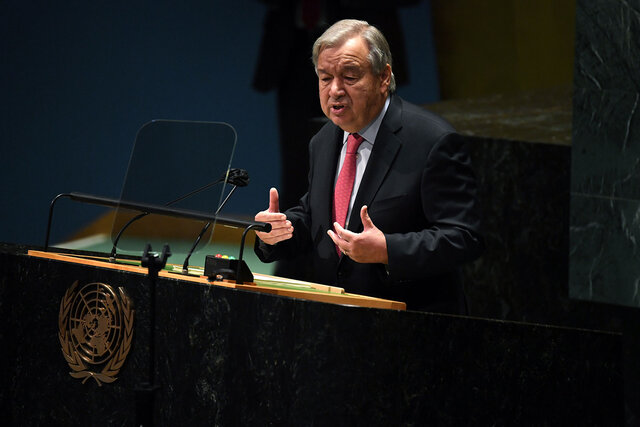 هفتادوششمین مجمع عمومی سازمان ملل با سخنرانی گوترش آغاز شد