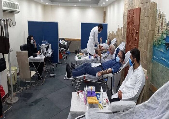 کارکنان شرکت پایانه‌های نفتی خون اهدا کردند