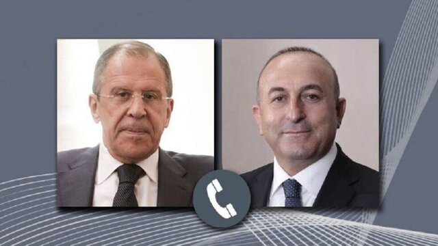 گفتگوی تلفنی وزرای خارجه ترکیه و روسیه درباره ادلب