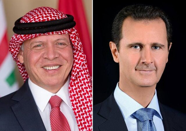 گفت‌وگوی تلفنی پادشاه اردن و بشار اسد پس از سال‌ها سردی روابط