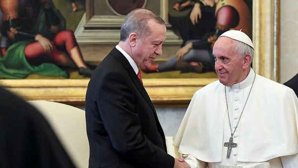 گفت‌گوی اردوغان و پاپ فرانسیس