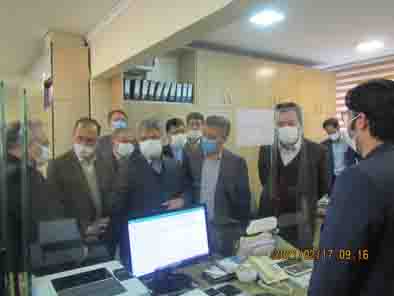 بازدید دکتر کاردگر و هیات همراه از شعبه زنجان بازدید دکتر کاردگر و هیات همراه از شعبه زنجان